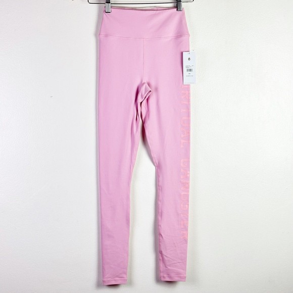 NWT Spiritual Gangster High Waist Logo Legging Paradise Pink XS - Picture 6 of 14